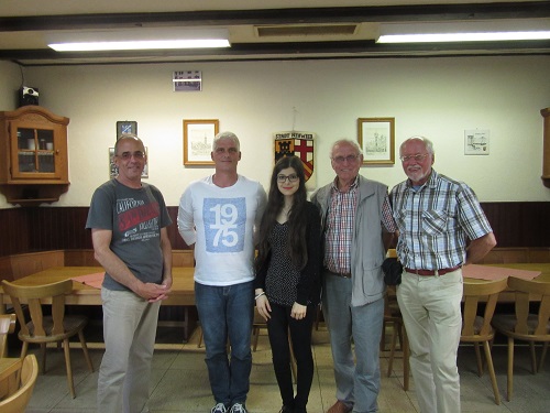 Wolfgang Hardt, Benedikt Pabst, Marie Cinar, Gerhard Kinne und Romend Heinrich Kaufhold; wegen Urlaub fehlen Michael Krose und Gerhard Neumann (v.l.n.r) Wolfgang Hardt, Benedikt Pabst, Marie Cinar, Gerhard Kinne und Romend Heinrich Kaufhold; wegen Urlaub fehlen Michael Krose und Gerhard Neumann (v.l.n.r)